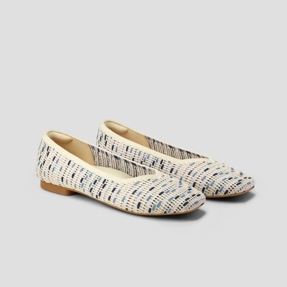 VIVAIA Square-Toe‎ V-Cut Flats (Margot 2.0) EU 42 / US 10.5
